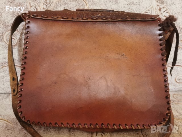 Стара кожена дамска чанта , снимка 5 - Антикварни и старинни предмети - 43369302