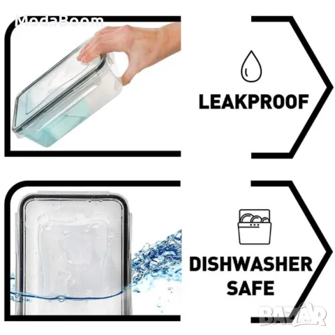 Комплект стъклени купи с пластмасов капак - 3броя, снимка 8 - Други - 48817071