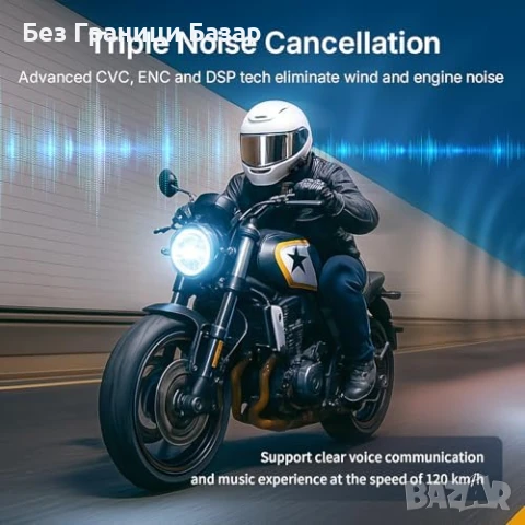 Ново Мото Bluetooth Хендсфри Интерком 2 Райдъра IP67 FX-S FXSPORTS, снимка 6 - Други - 50555514