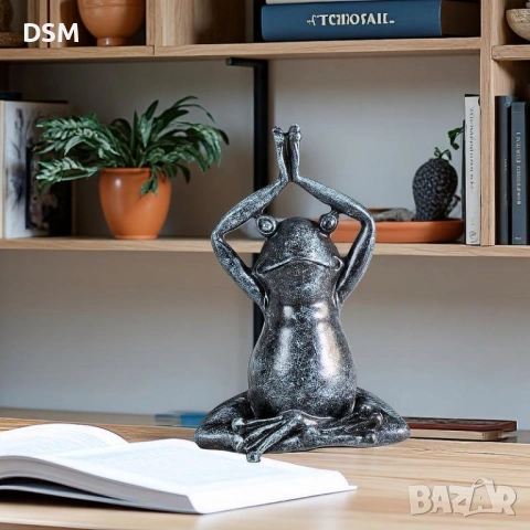 Нова Статуетка Йога Жаба - 3 варианта  - Декорация Жабка, снимка 2 - Други - 53334347