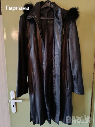 Дамско кожено палто, снимка 2 - Палта, манта - 43153443
