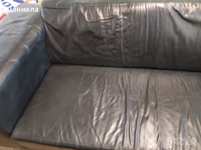 Диван и два фотьойла от естествена кожа, снимка 4 - Дивани и мека мебел - 49383681