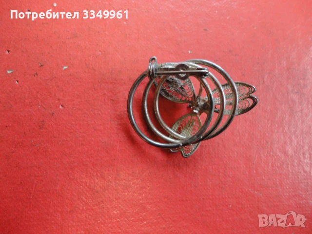 Страхотна брошка филигран , снимка 3 - Други - 51342314