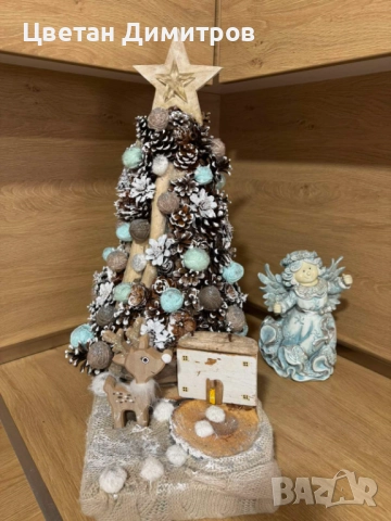 Ръчно изработена коледна елха от изцяло еко материали! 