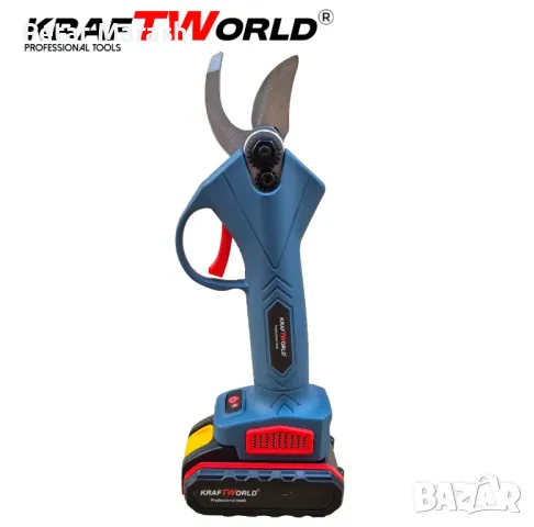 Акумулаторна Градинска и Лозарска Ножица KraftWorld с 2 Батерии, снимка 4 - Други инструменти - 50358932