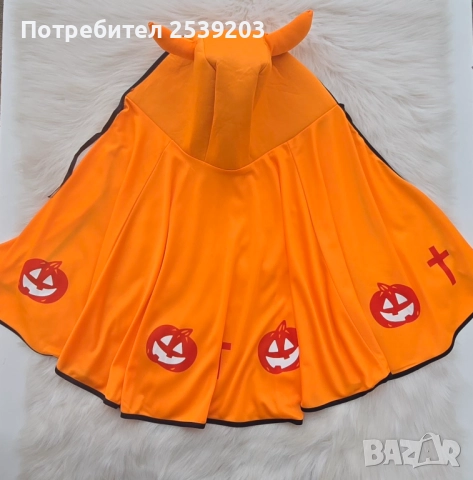 Пелерина Хелуин Тиква 3-7 години, снимка 8 - Други - 52190796