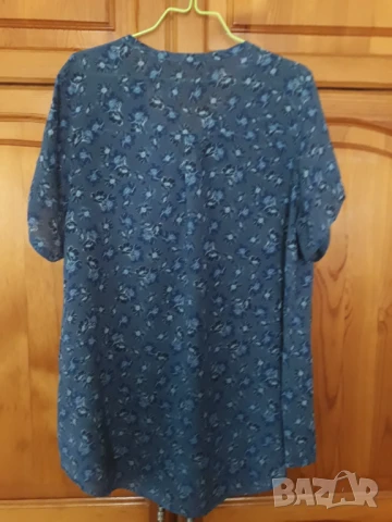 Свободна дамска риза с къс ръкав, снимка 2 - Ризи - 50756505