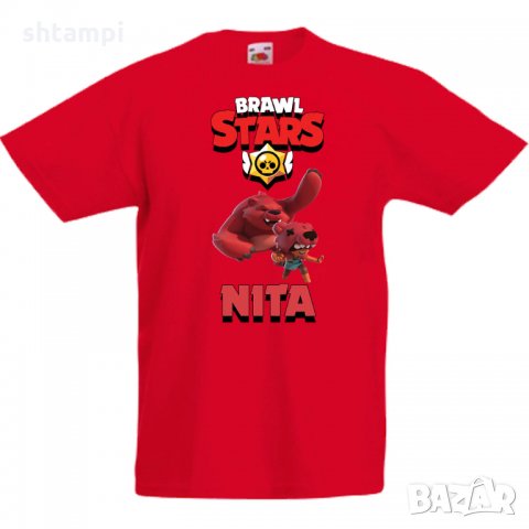 Детска тениска Nita 4 Brawl Stars, снимка 2 - Детски тениски и потници - 32921419
