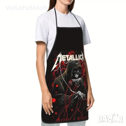 Нова готварска престилка на музикалната група METALLICA, снимка 4 - Подаръци за мъже - 51565261