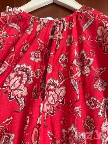 Дълга червена лятна рокля, снимка 6 - Рокли - 51368783