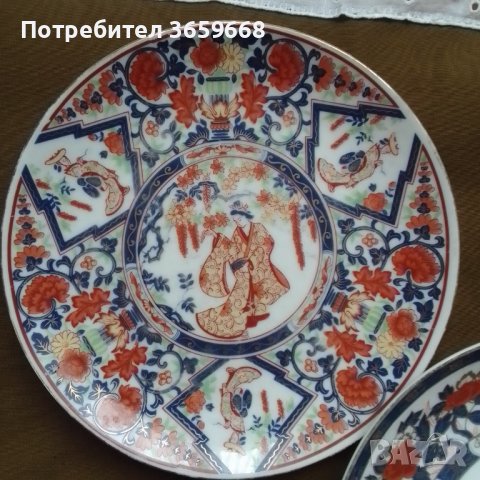 Две много красиви чинии, снимка 4 - Антикварни и старинни предмети - 40343395