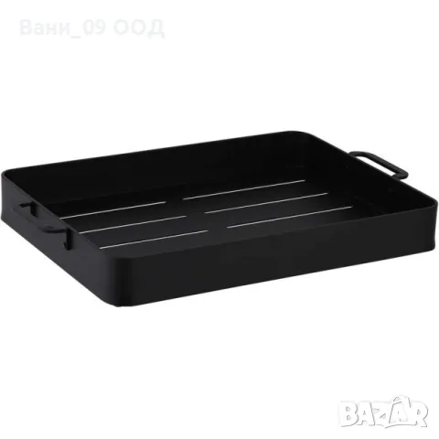 Стилен метален поднос в черен цвят