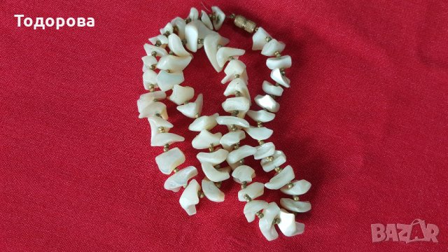 Старинна седефена огърлица, снимка 2 - Антикварни и старинни предмети - 26940682