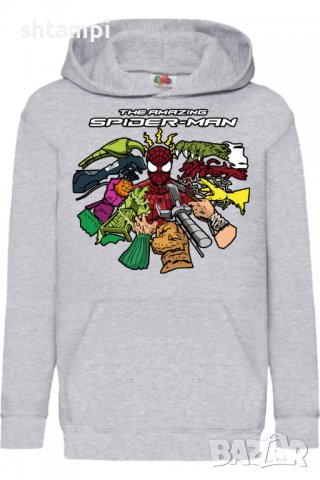 Детски Суитчър/Суитшърт Spider-man 13,Spider-man,Игра,Подарък,Изненада,Забавление,Рожден Ден, снимка 2 - Детски анцузи и суичери - 38355534