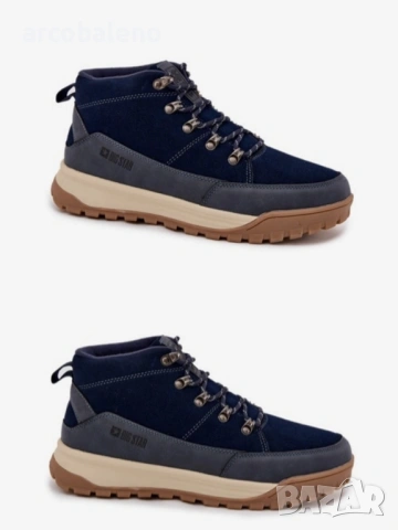 Мъжки зимни боти Big Star от естествена велурена кожа, 3цвята , снимка 13 - Мъжки боти - 53045245