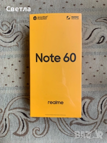 Нов Realme Note 60 Black RMX 3933+подарък слушалки