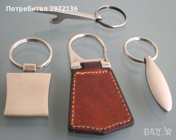 Ключодържатели кожа неръждаема стомана, снимка 2 - Други - 53129918