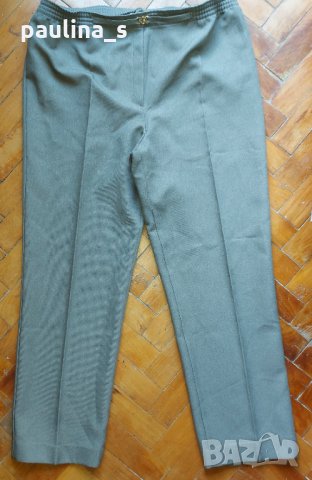 Официален панталон в зелено / голям размер , снимка 1 - Панталони - 32746049
