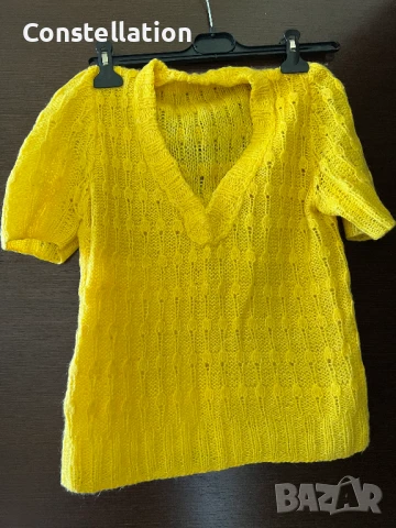 Уникален модел ръчно плетена дамска блуза