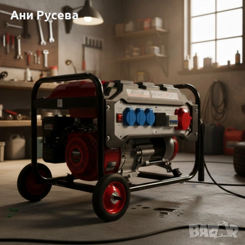 Трифазен четиритактов генератор KraftRoyal 4.5 kW с дисплей