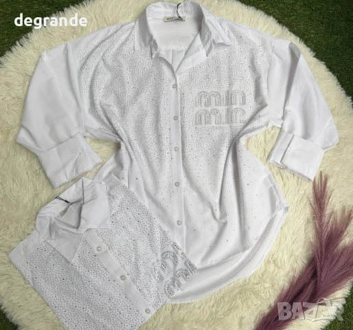 Дамски ризи MiuMiu , снимка 9 - Ризи - 50927740