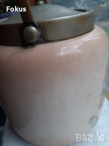 Много стар английски порцелан буркан за бисквити, снимка 4 - Антикварни и старинни предмети - 53384768