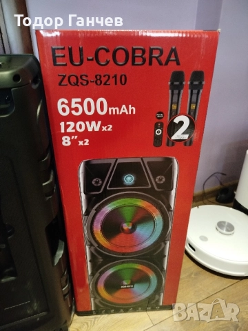 Караоке колона батерия 🔋 6500mAh + подарък флашка 4GB , снимка 5 - Bluetooth тонколони - 52401638