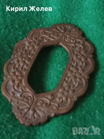 СТАРИННА БРОНЗОВА КРАСИВО ФЛОРАЛНО ОРНАМЕНТИРАНА ТОКА ПАФТА ВЪЗРАЖДАНЕ 56061, снимка 8 - Колекции - 30523560