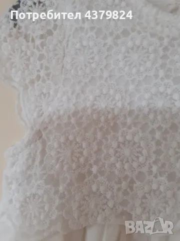 Нова немска официална бяла рокля р.116, снимка 4 - Детски рокли и поли - 49859943