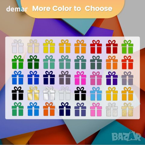 EPRCUT 30 х 30 см самозалепващ водоустойчив винил за декорация, 38 цвята-74 листа, снимка 7 - Други - 43440099