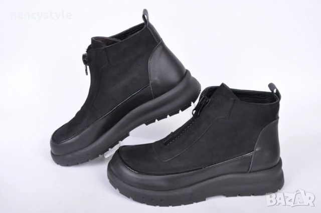 НОВО! Дамски спортни боти с цип - Два цвята, снимка 7 - Дамски боти - 52290405