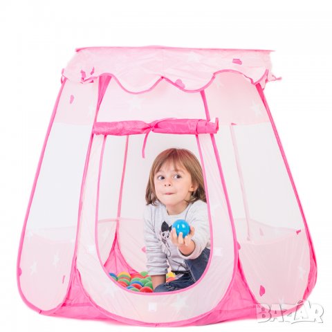 Детска палатка със 100 разноцветни топки, снимка 7 - Играчки за стая - 27160689