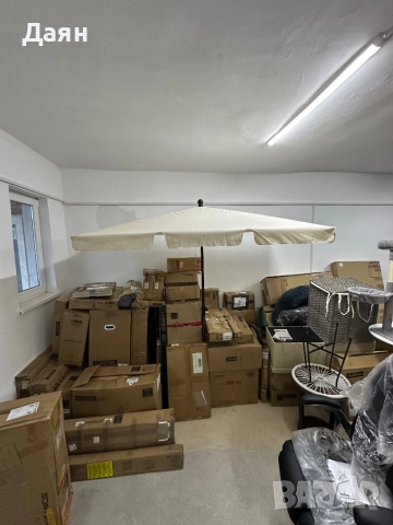 Правоъгълен градински чадър 200х125см, регулируема височина , снимка 3 - Градински мебели, декорация  - 51936625