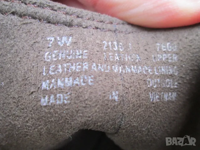 TIMBERLAND дамски боти от естествена кожа велур размер 7W (EU-38)., снимка 5 - Дамски боти - 50410896