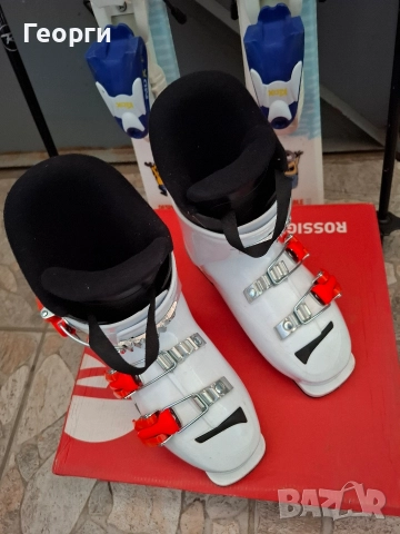 Детски комплект Rossignol-104см.+обувки Rossignol-20.5, снимка 6 - Зимни спортове - 51998663