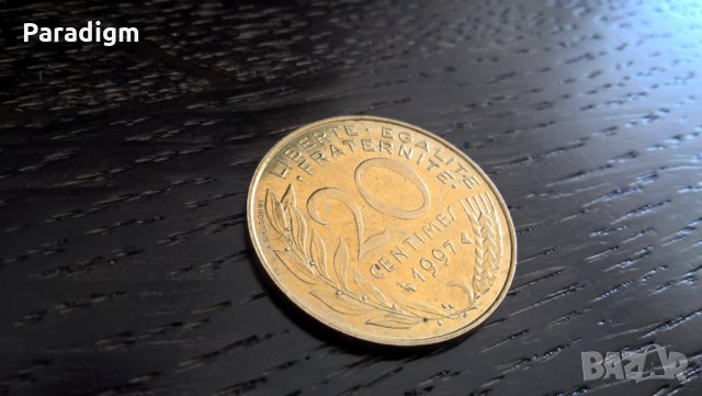 Монета - Франция - 20 сентима | 1997г., снимка 1 - Нумизматика и бонистика - 32406809