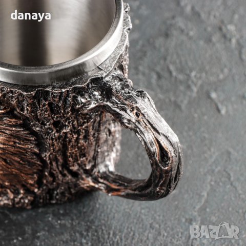 4308 3D чаша Орел сувенирна халба подарък за мъж, 400ml, снимка 4 - Чаши - 43375088