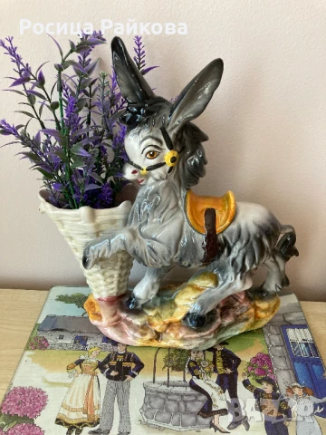 Винтидж Керамична декорация/ ваза, снимка 9 - Вази - 50976429