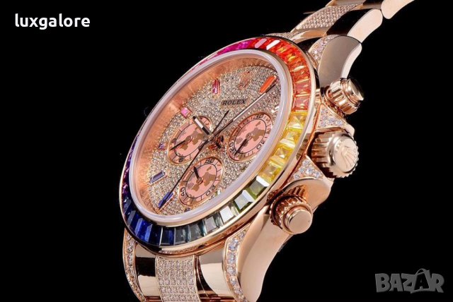 Mъжки часовник Rolex Daytona Cosmograph Rainbow с автоматичен швейцарски механизъм, снимка 6 - Мъжки - 40936873