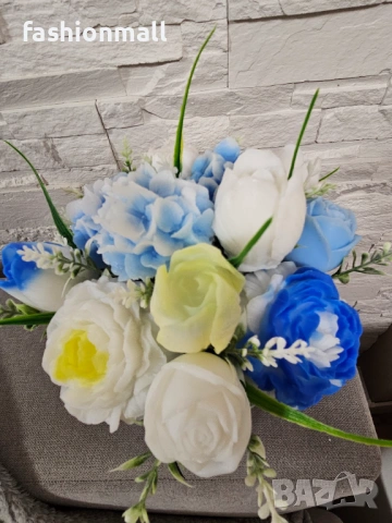 Ароматен сапунен букет, снимка 4 - Изкуствени цветя - 53447829