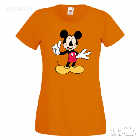 Дамска тениска Mickey Mouse 9 Мини Маус,Микки Маус.Подарък,Изненада,, снимка 6 - Тениски - 36526632