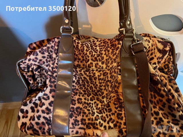 Екзотична плюшена чанта за пътуване или спорт, снимка 3 - Чанти - 39462310