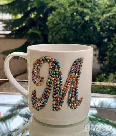 чаша инкрустирана с камъчета , снимка 8 - Чаши - 51033796