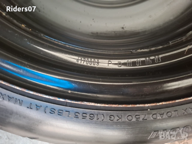 Резервна гума Toyota Avensis, снимка 5 - Гуми и джанти - 53483423