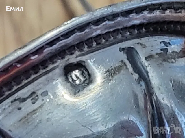 Антикварна сребърна цедка, снимка 5 - Колекции - 49027246