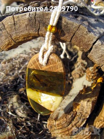 Приказна висулка от естествен балтийски кехлибар / Fabulous Pendant made of Natural Baltic Amber