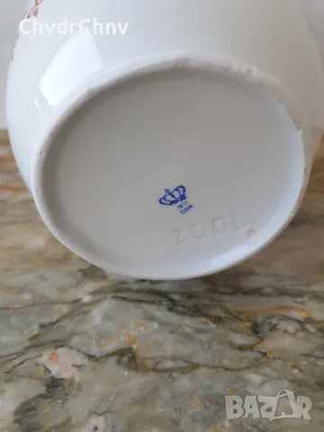 GDR Lippelsdorf 18см/ГДР стара немска порцеланова ваза, снимка 4 - Вази - 49029558