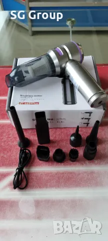 Акумулаторна Li-On прахосмукачка с мощен мотор, снимка 6 - Прахосмукачки - 49108868