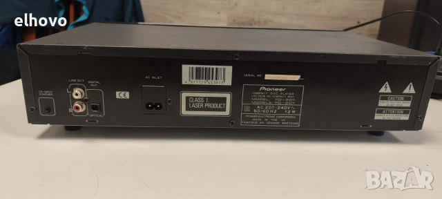 CD player Pioneer PD-207, снимка 6 - Аудиосистеми - 53270924