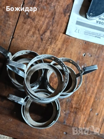 Посребрени подстакани.Филигран.СССР., снимка 3 - Други ценни предмети - 50945862